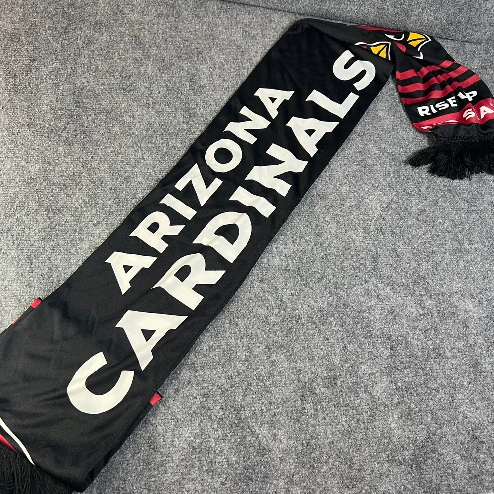 Rise‎ Up Red Sea! Arizona Cardinals Scarf Mens One Size Multicolor Fringe Edge